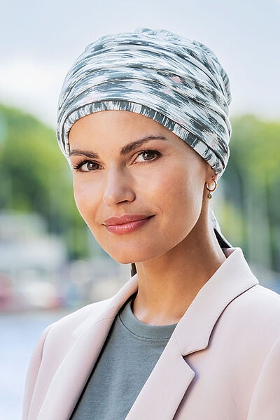 CAREBELL Smooth Turban-Kappe Aus Bambus - Chemotherapie Mütze Für Haarausfall & Alopezie Pink